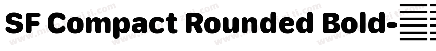 SF Compact Rounded Bold字体转换